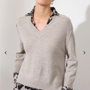 Leopard Printed Layered V-Neck sweater